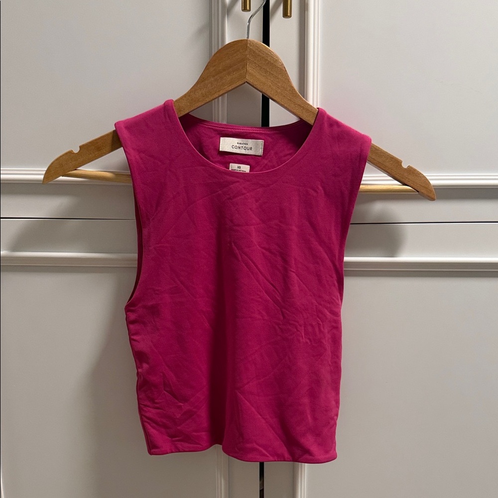 Dark pink babaton contour top
